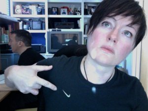 Watch out. Goth running.