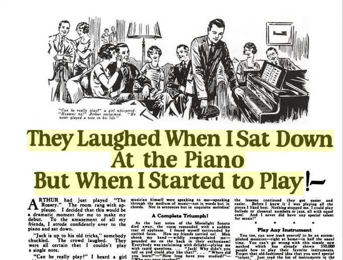 John Caples. A fine example of a coupon ad.